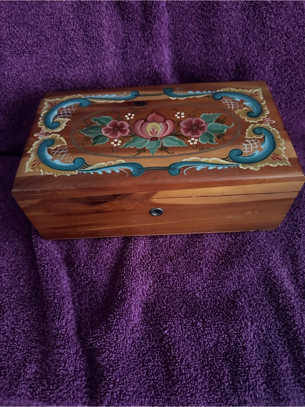 Lane Cedar Chest Jewelry Trinket Box